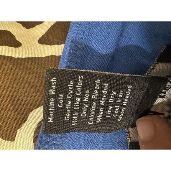 D.F.A. New York Petite Womens Blue Skort Embroidered Design On Sides 14P - Picture 8 of 8